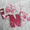 Prénom en bois pour décoration de chambre d'enfant ou cadeau de naissance avec licorne et arc en ciel