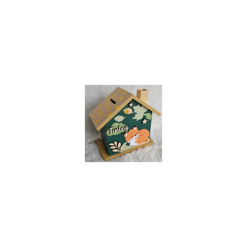 Tirelire renard personnalisée pour enfant ou cadeau de naissance Tirelire renard personnalisée pour enfant ou cadeau de naissance