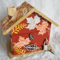 Tirelire cerf en automne personnalisée pour enfant ou cadeau de naissance