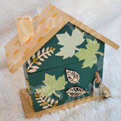Tirelire cerf en automne personnalisée pour enfant ou cadeau de naissance