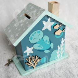 Tirelire tortue personnalisée pour enfant ou cadeau de naissance