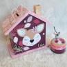 Tirelire biche ou faon personnalisée pour enfant ou cadeau de naissance