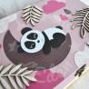 Boite à souvenirs de naissance personnalisée décoration panda dans la jungle
