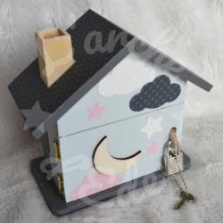 Tirelire éléphant bébé et maman personnalisée pour enfant ou cadeau de naissance
