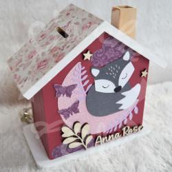 Tirelire renard personnalisée pour enfant ou cadeau de naissance