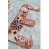 Prénom en bois avec fleurs et papillons pour décoration de chambre d'enfant ou cadeau de naissance