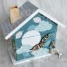Tirelire personnalisée Hibou et lune pour enfant ou cadeau de naissance