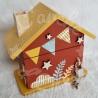 Tirelire girafe couleur terracotta personnalisée au prénom de l'enfant