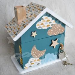 Tirelire koala sur la lune personnalisée pour enfant ou cadeau de naissance