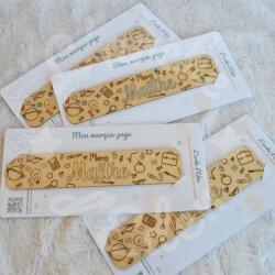 Marque page en bois pour cadeau de fin d annee Merci maitresse
