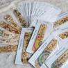Marque page en bois pour cadeau de fin d annee ATSEM en or