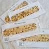 Marque page en bois pour cadeau de fin d annee ATSEM en or