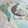Boite à souvenirs de naissance personnalisée décoration koala dans la jungle