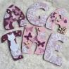 Prénom en bois pour décoration de chambre d'enfant ou cadeau de naissance sur le thème chat et décor champetre