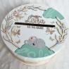 Decoration de bapteme urne et livre d or thème koala et papillons
