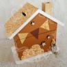 Tirelire girafe couleur caramel personnalisée au prénom de l'enfant