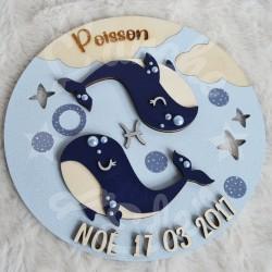 Décoration pour enfant signe astrologique en bois
