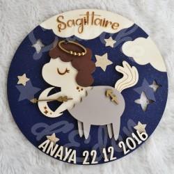 Décoration pour enfant signe astrologique en bois