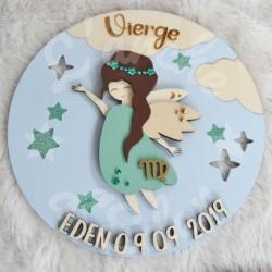Décoration pour enfant signe astrologique en bois