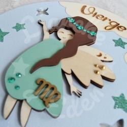 Décoration pour enfant signe astrologique en bois