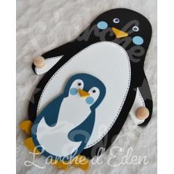 Cadeau de naissance banquise et pingouin