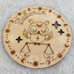 Aimant en bois pour enfant signe astrologique