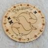 Aimant en bois pour enfant signe astrologique