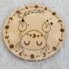 Aimant en bois pour enfant signe astrologique