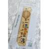 Marque page en bois pour enfant avec montgolfière ou pluie colorée