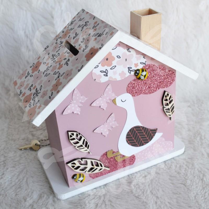 Tirelire oie personnalisée pour enfant ou cadeau de naissance