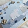 Boite à souvenirs de naissance personnalisée décoration ours polaire ou pingouin