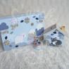 Cadeau de naissance thème ours polaire, pingouin, renard polaire, boite à souvenirs personnalisée avec une tirelire et boite a d