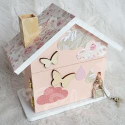 Tirelire lapin et arc en ciel personnalisée pour enfant ou cadeau de naissance