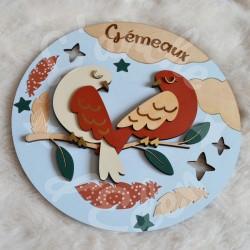 Décoration pour enfant signe astrologique en bois