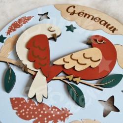 Décoration pour enfant signe astrologique en bois