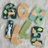 Prénom en bois pour décoration de chambre d'enfant ou cadeau de naissance sur le thème lapin et décor champetre