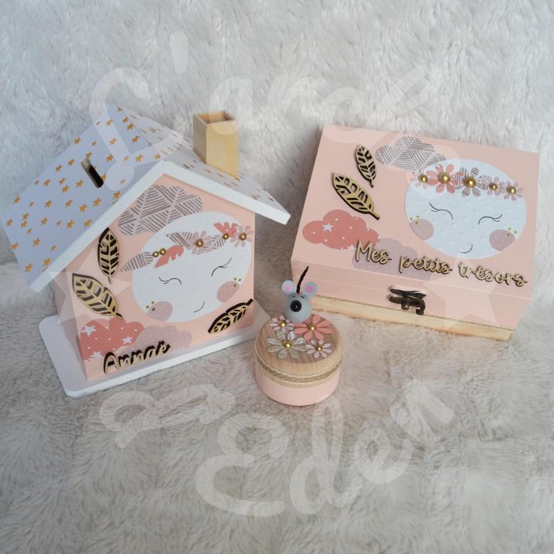 Cadeau de naissance personnalisé pour enfant Lune et étoiles Cadeau de naissance personnalisé pour enfant Lune et étoiles