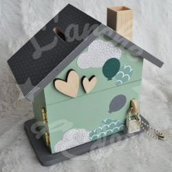 Tirelire éléphant et arc en ciel personnalisée pour enfant ou cadeau de naissance