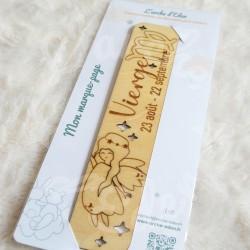 Marque page en bois pour enfant animaux et signe astrologique