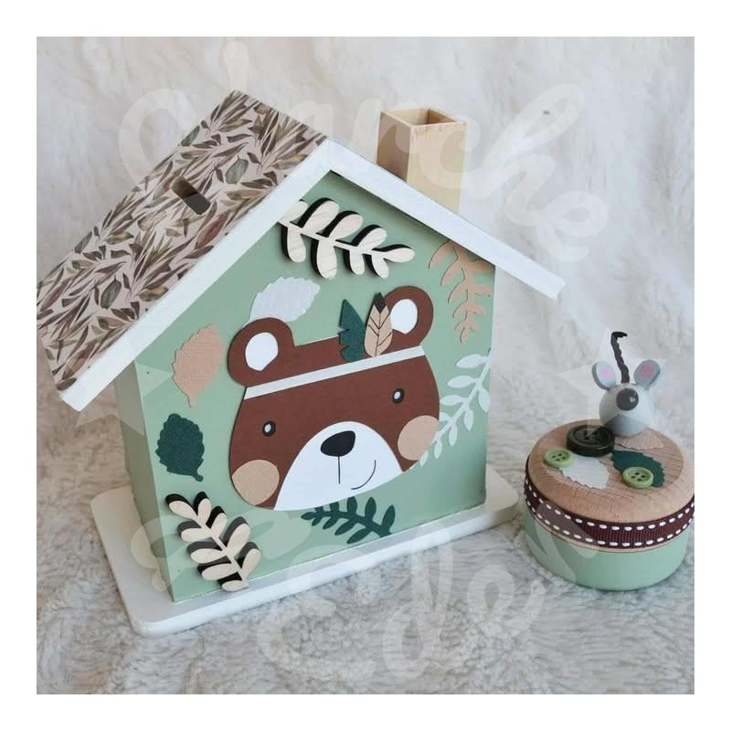 Tirelire ours brun personnalisée pour enfant ou cadeau de naissance Tirelire ours brun personnalisée pour enfant ou cadeau de naissance