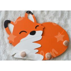 Porte manteau tigre en bois pour chambre d enfant