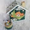 Porte manteau tigre en bois pour chambre d enfant