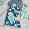 Prénom en bois pour décoration de chambre d'enfant ou cadeau de naissance avec baleine et animaux de la mer