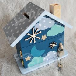 Tirelire dragon et étoiles personnalisée pour enfant ou cadeau de naissance