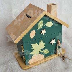 Tirelire ours brun  personnalisée pour enfant ou cadeau de naissance