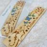 Marque page en bois pour enfant avec dragon et papillons