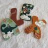 Prénom en bois thème dinosaure pour décoration de chambre d'enfant ou cadeau de naissance