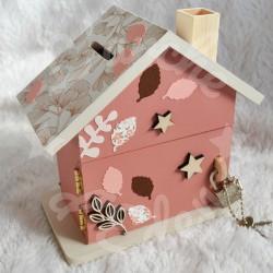 Tirelire biche ou faon personnalisée pour enfant ou cadeau de naissance