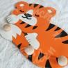 Porte manteau tigre en bois pour chambre d enfant
