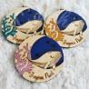boule de noel baleine en bois pour enfant a personnaliser